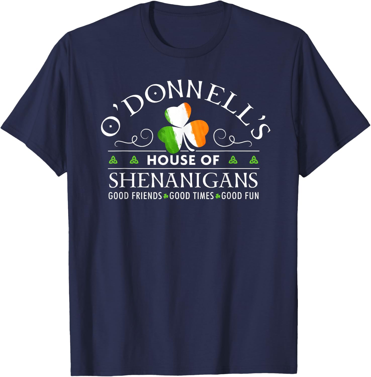 O'Donnell House of Shenanigans Irish Family Name T-Shirt - T-Shirt | Navy