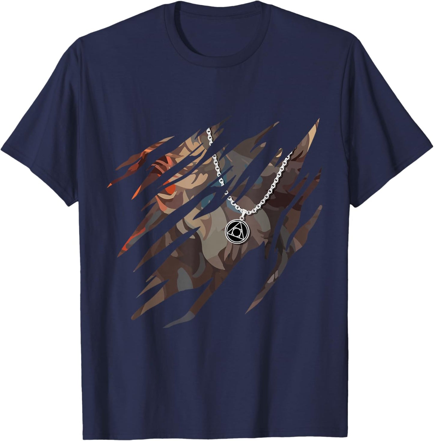 Wolf Kin Theta Delta Alter Kin Dog Cool Otherkin Therian T-Shirt - T-Shirt | Navy
