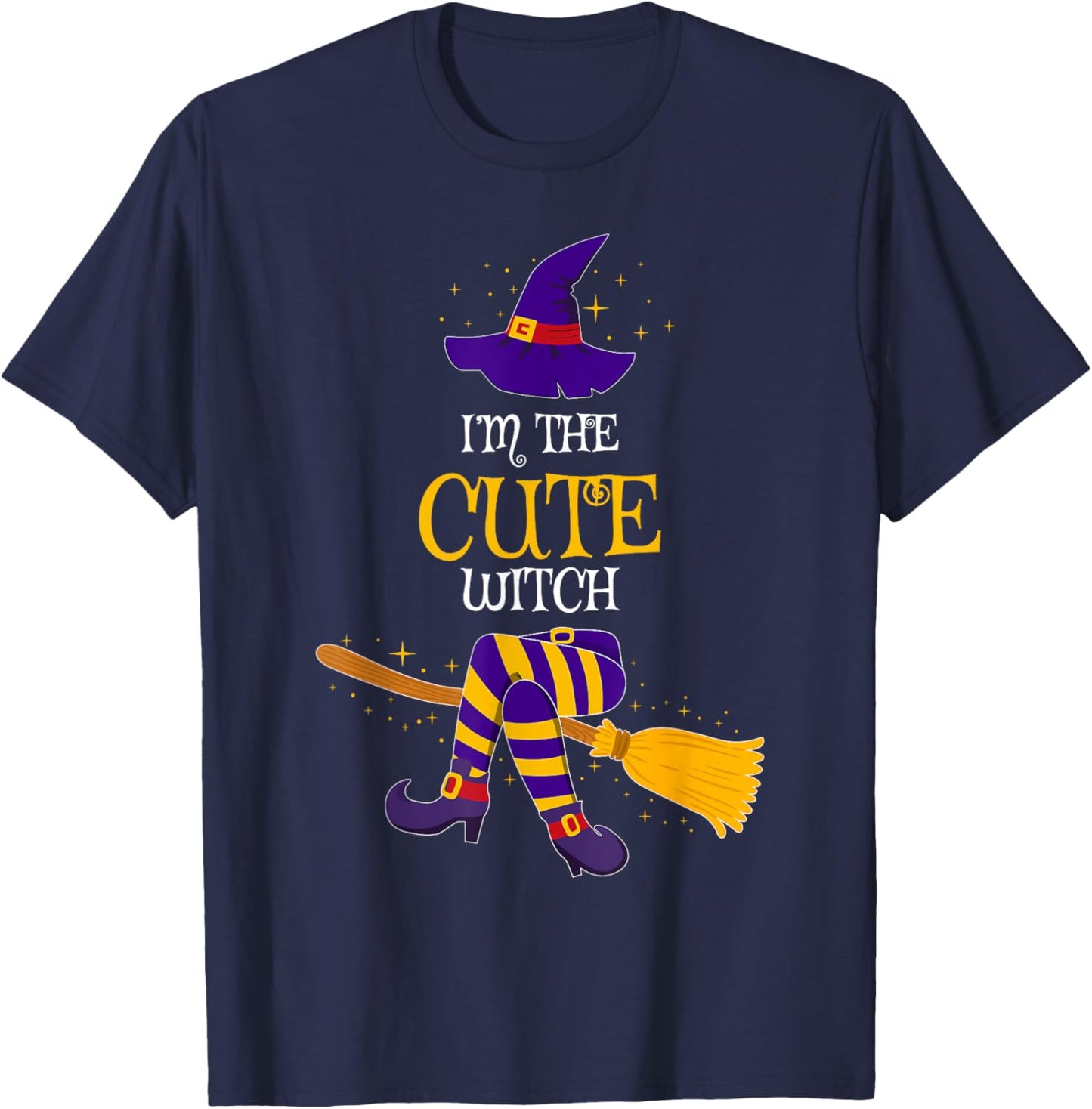 I’m The Cute Witch Family Matching Costume Halloween T-Shirt - T-Shirt | Navy