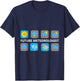Weather Icon Future Meteorologist T-Shirt - T-Shirt | Navy