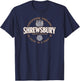 Shrewsbury Shropshire England Coordinates Label 2C T-Shirt - T-Shirt | Navy