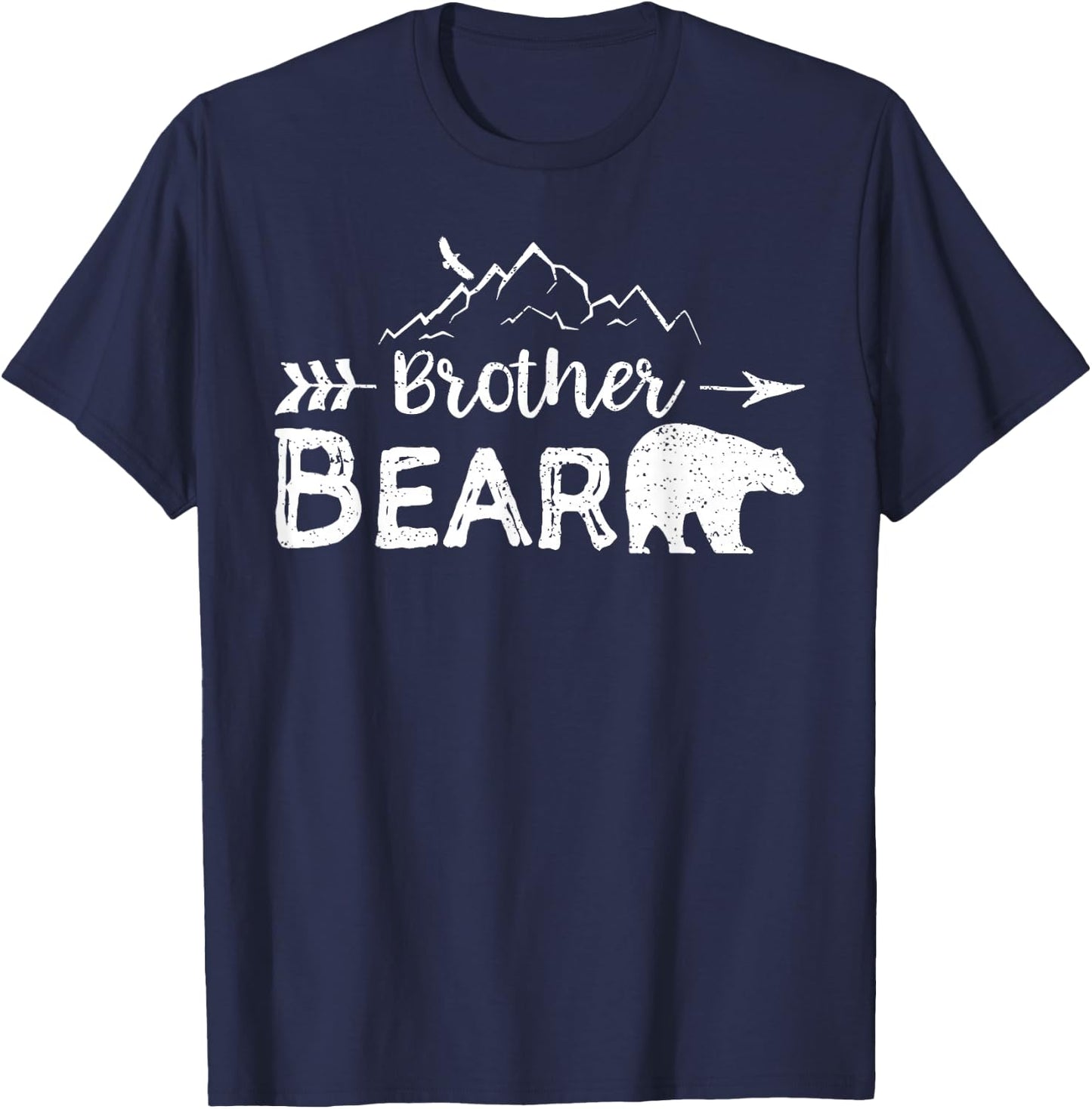 Brother Bear Shirt Matching Family Mama Papa Bear Camping T-Shirt - T-Shirt | Navy
