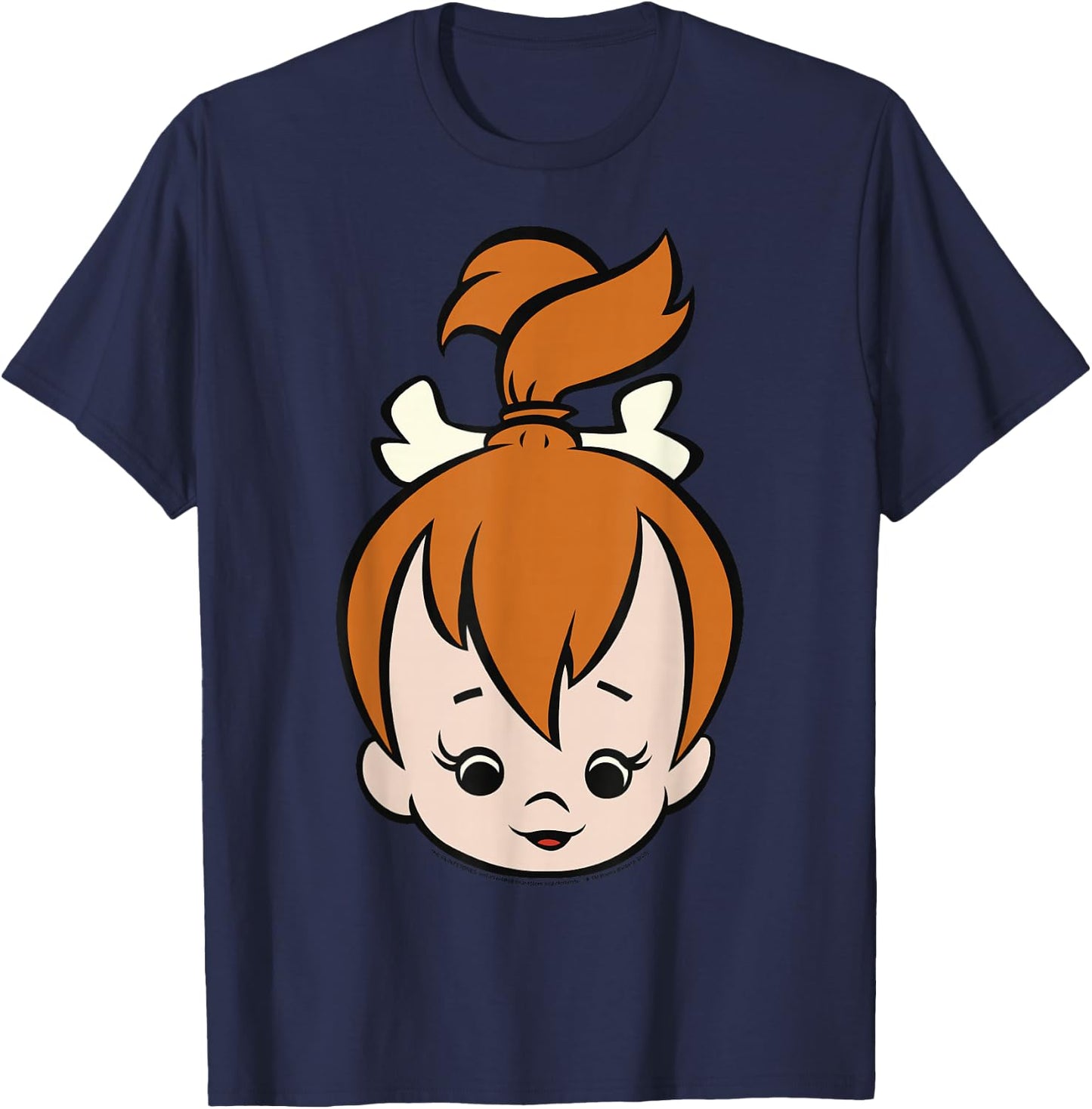 The Flintstones Pebbles Big Face T-Shirt - T-Shirt | Navy