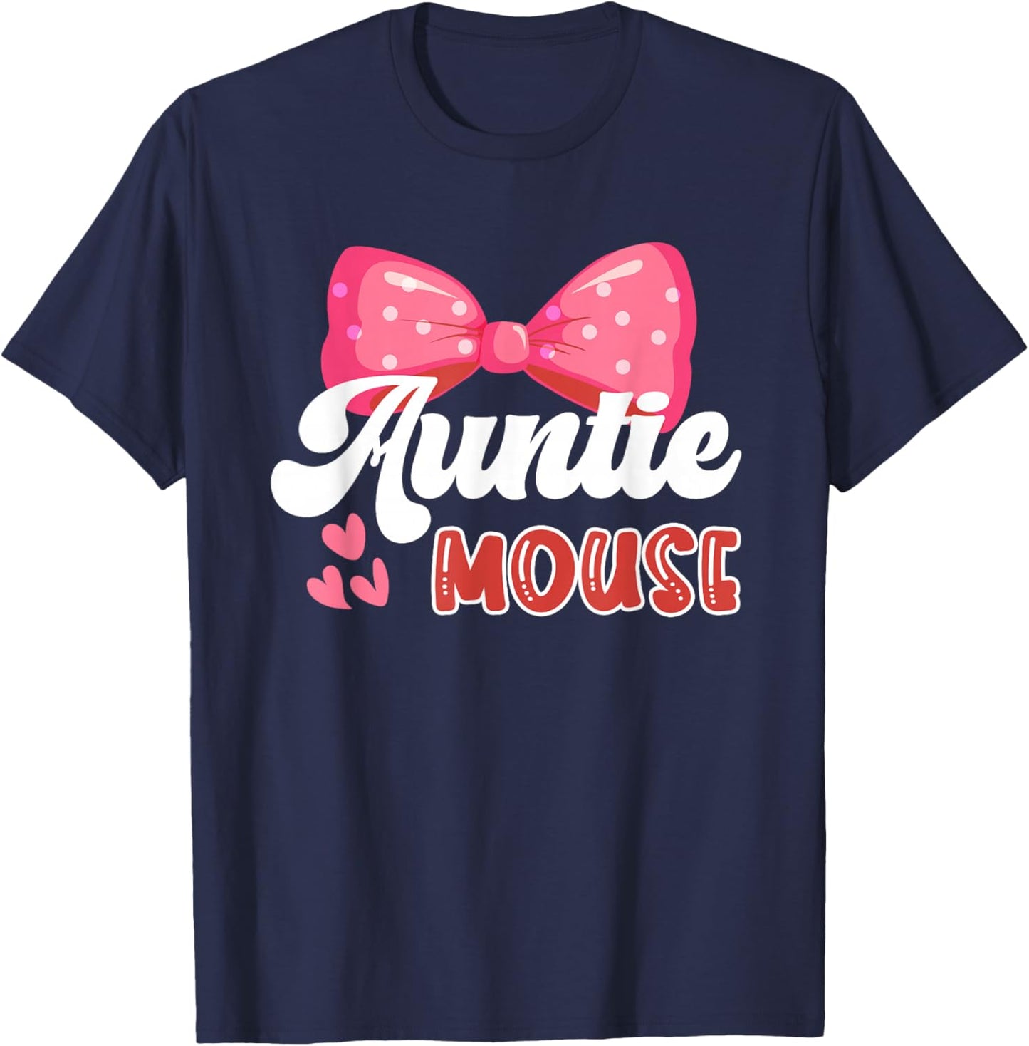 Cute Auntie Mouse | Nephew Niece | Aunt Women T-Shirt - T-Shirt | Navy