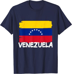 Cool Venezuela Flag T-Shirt - T-Shirt | Navy