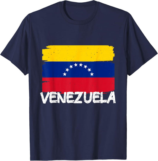 Cool Venezuela Flag T-Shirt - T-Shirt | Navy