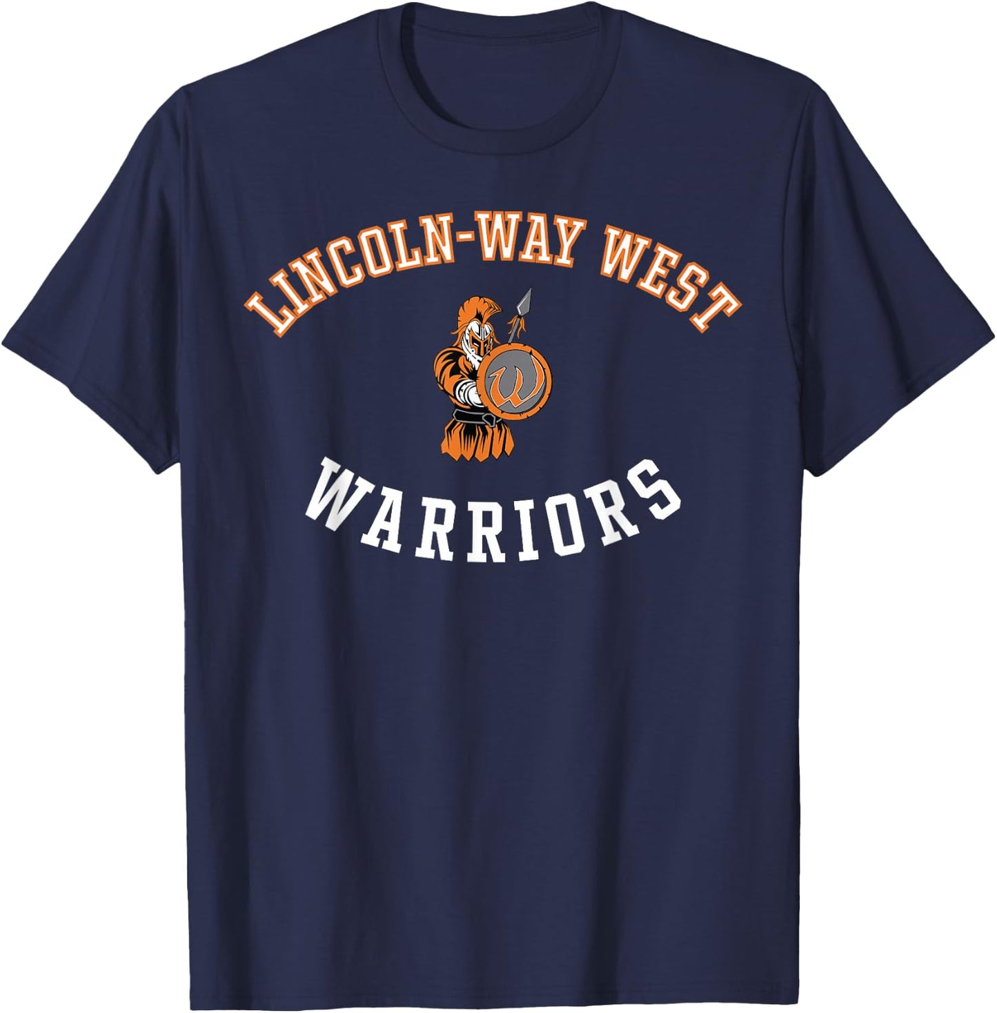 Lincoln-Way West High School Warriors C8 T-Shirt - T-Shirt | Navy