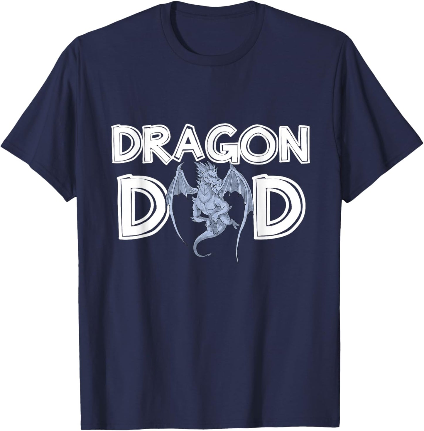 Dragon Dad Daddy Father's Day Gift Dragon T-Shirt - T-Shirt | Navy