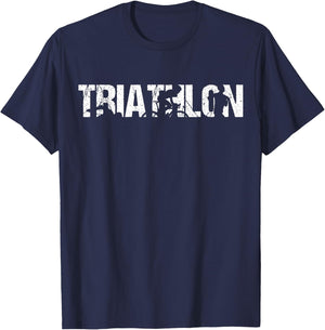 Triathlon Run Bike Swim Triathlete Outfit Boys T-Shirt - T-Shirt | Navy