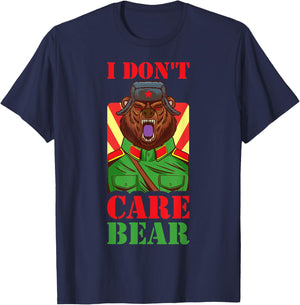 I Dont Care Bear T-Shirt - T-Shirt | Navy