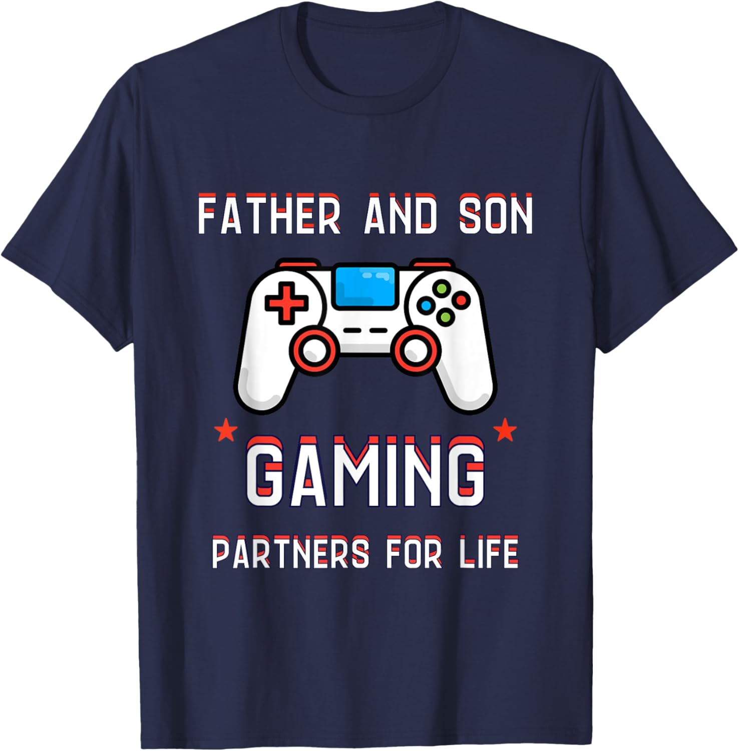 Father And Son Gaming Partners For Life Video Game Matching T-Shirt - T-Shirt | Navy