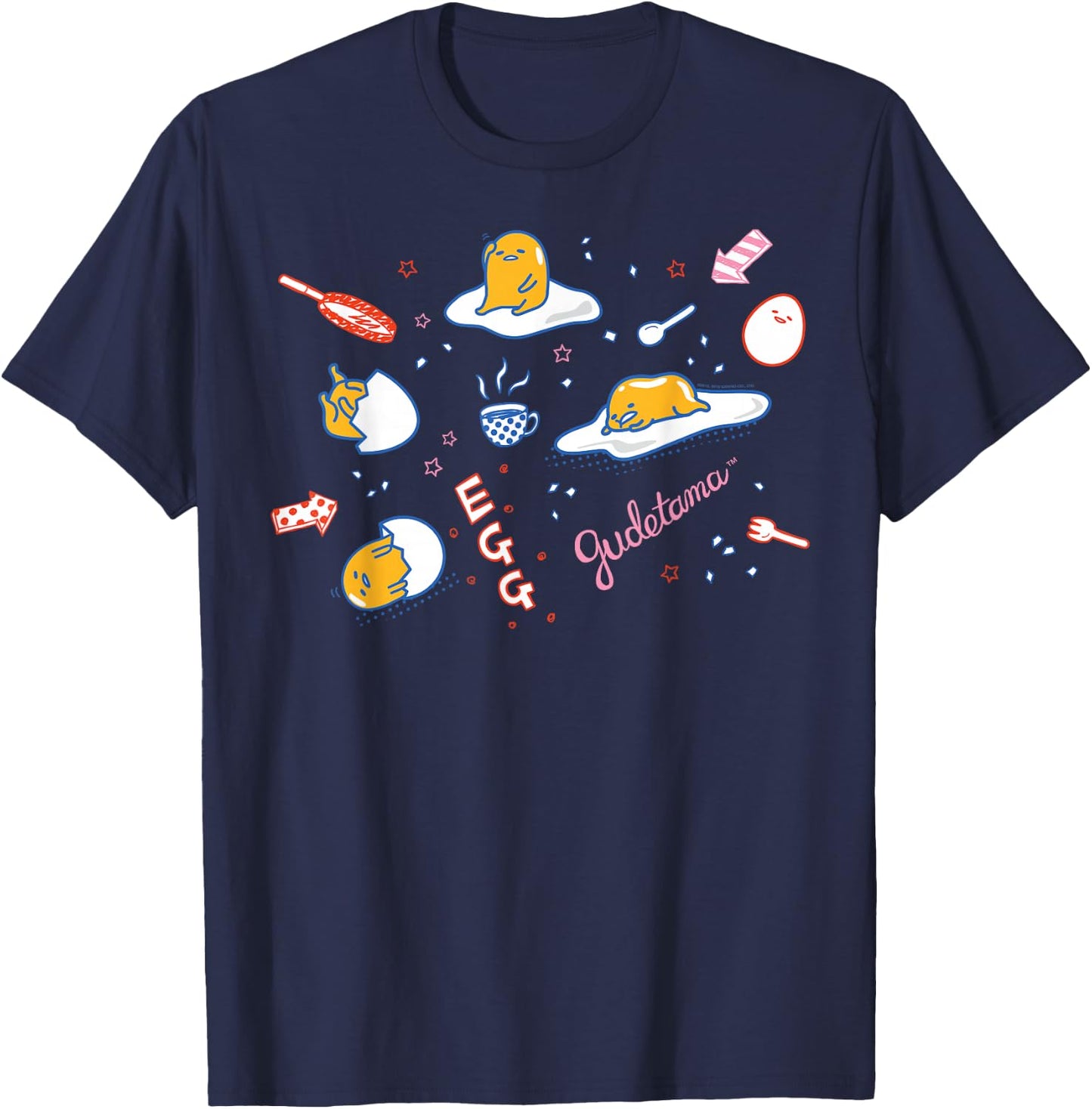 Gudetama Doodle T-Shirt - T-Shirt | Navy
