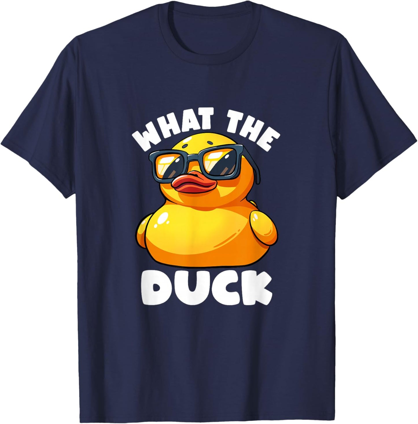 What The Duck Owner I Love Ducks Lover Funny Rubber Duck T-Shirt - T-Shirt | Navy