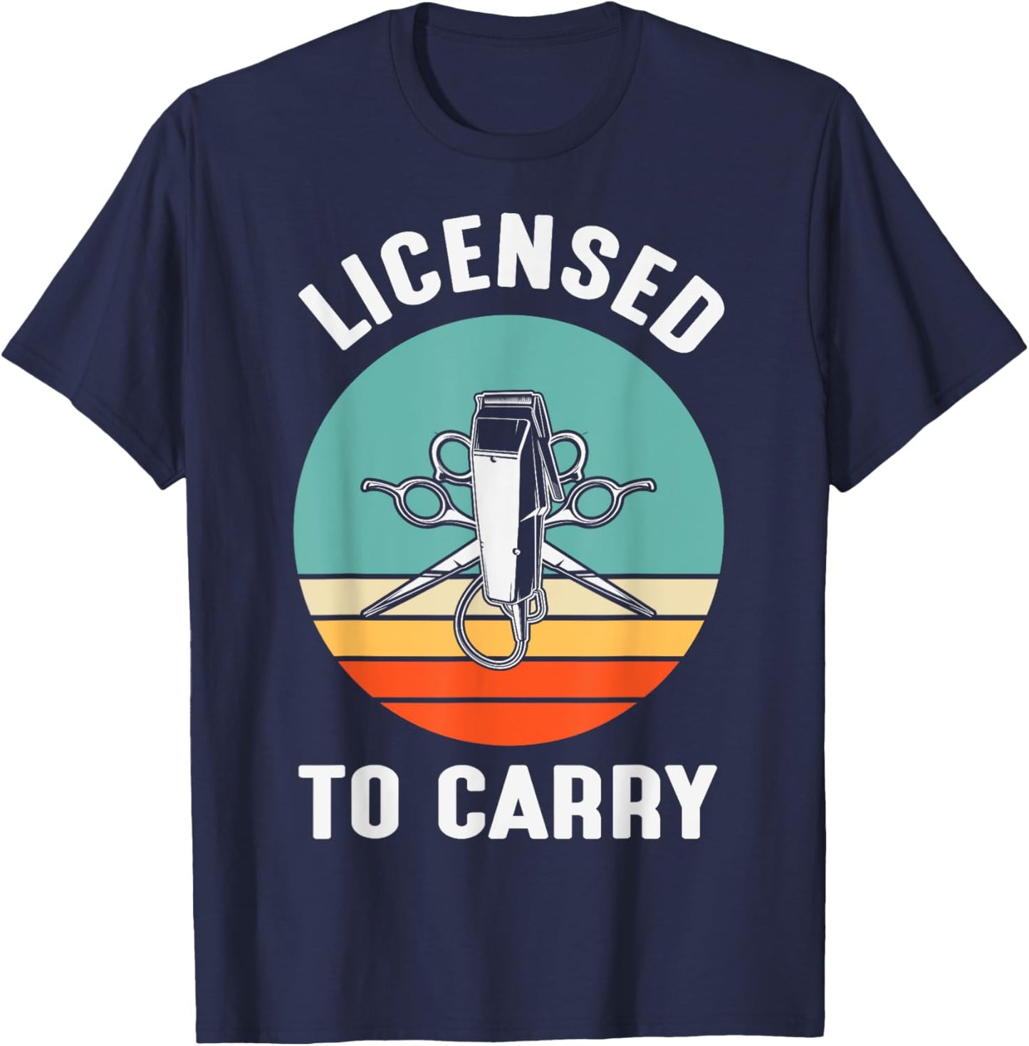 Barber Designs Dad Funny Hairdressing Hair Stylists T-Shirt - T-Shirt | Navy