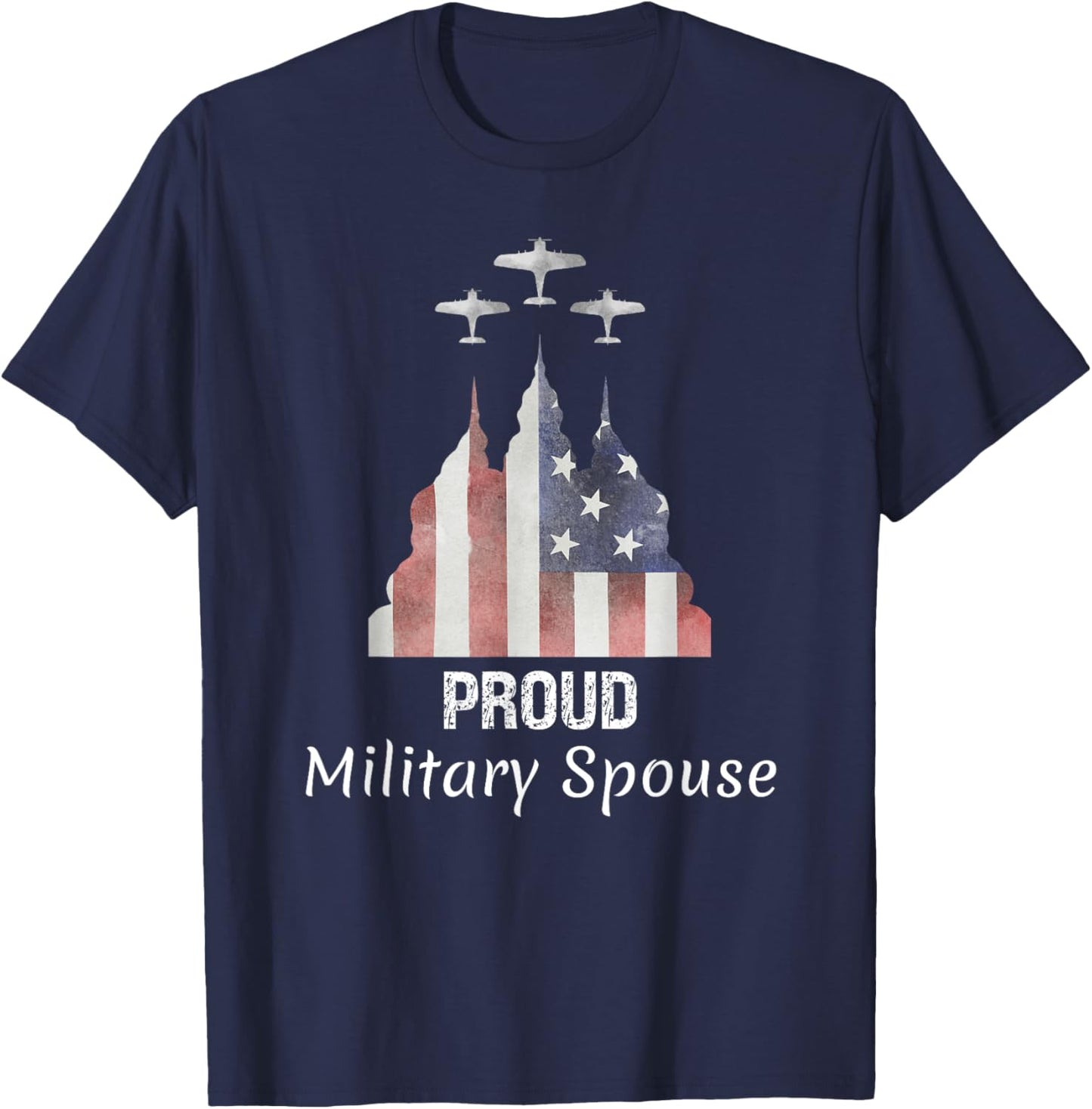 Proud Military Spouse, Military Spouse Day, Military Spouses T-Shirt - T-Shirt | Navy