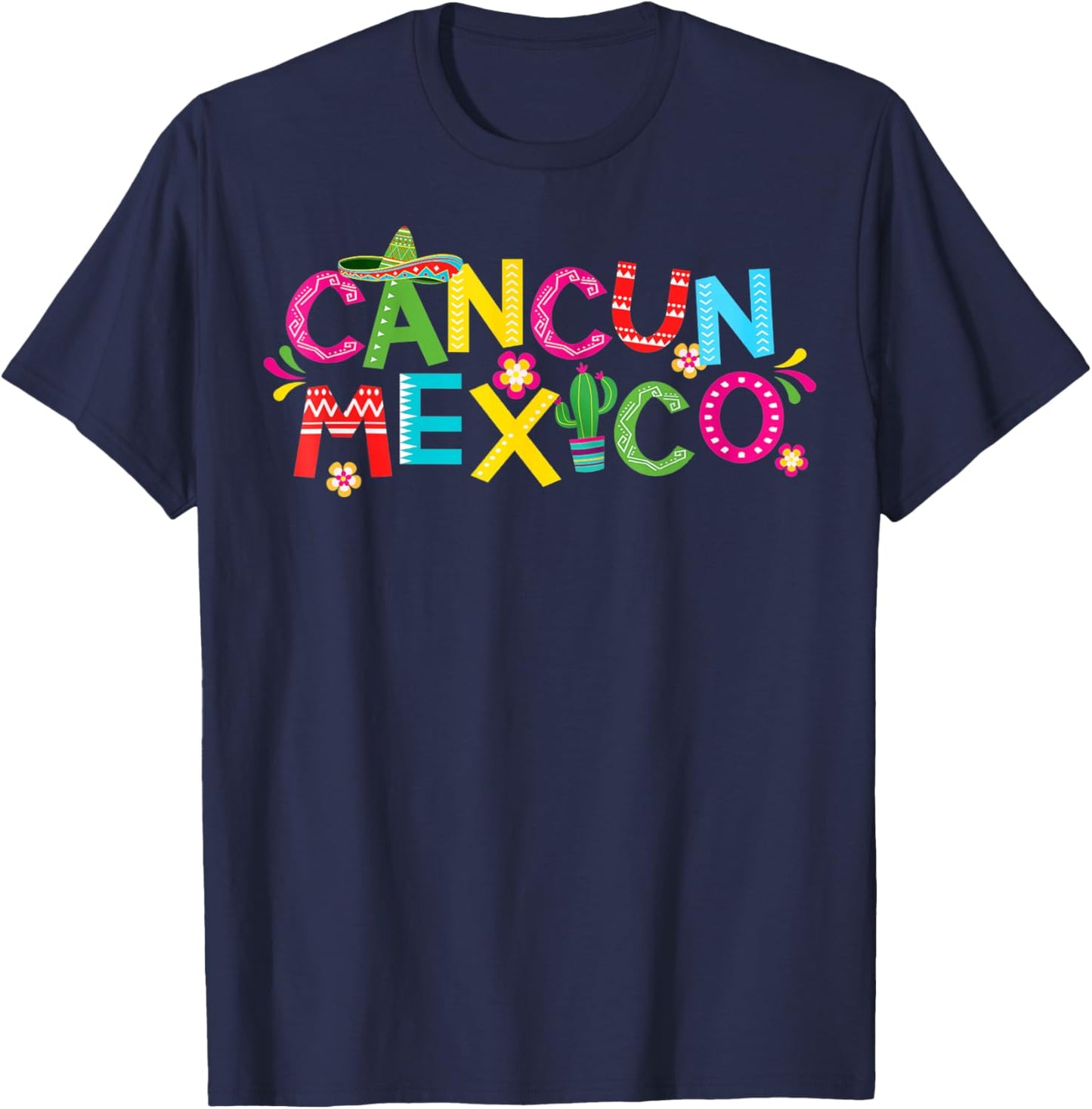 Cancun Mexico T-Shirt - T-Shirt | Navy