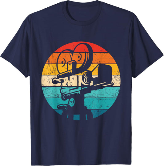 Camera Movie Making Filmmaking T-Shirt - T-Shirt | Navy