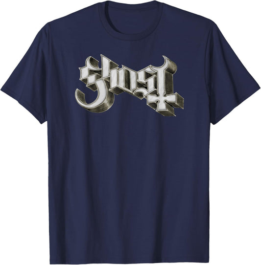 Ghost – Phantomime Logo T-Shirt - T-Shirt | Navy
