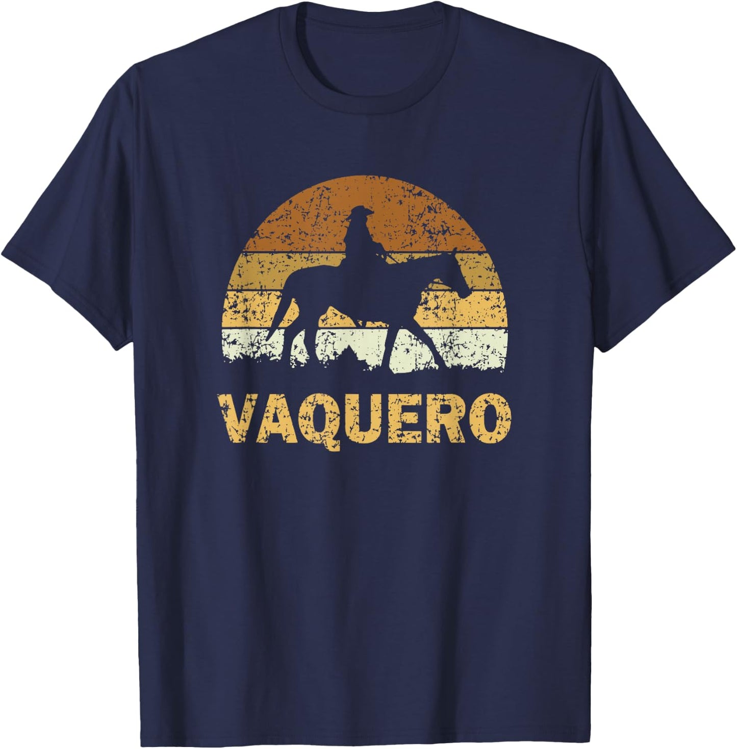 Vaquero Mexican Cowboy T-Shirt - T-Shirt | Navy