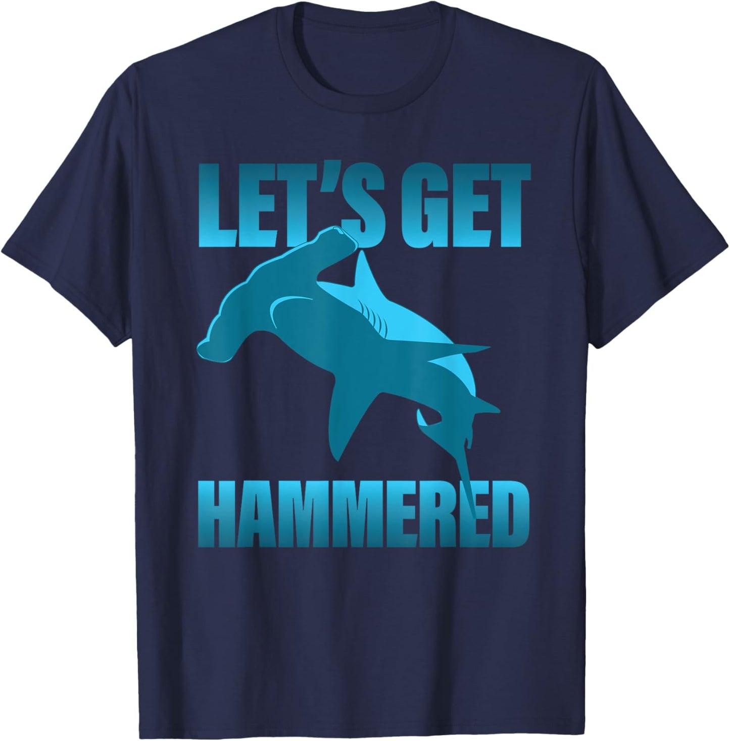 Funny Deep Sea Diving - Boat Dive Hammerhead Shark T-Shirt - T-Shirt | Navy