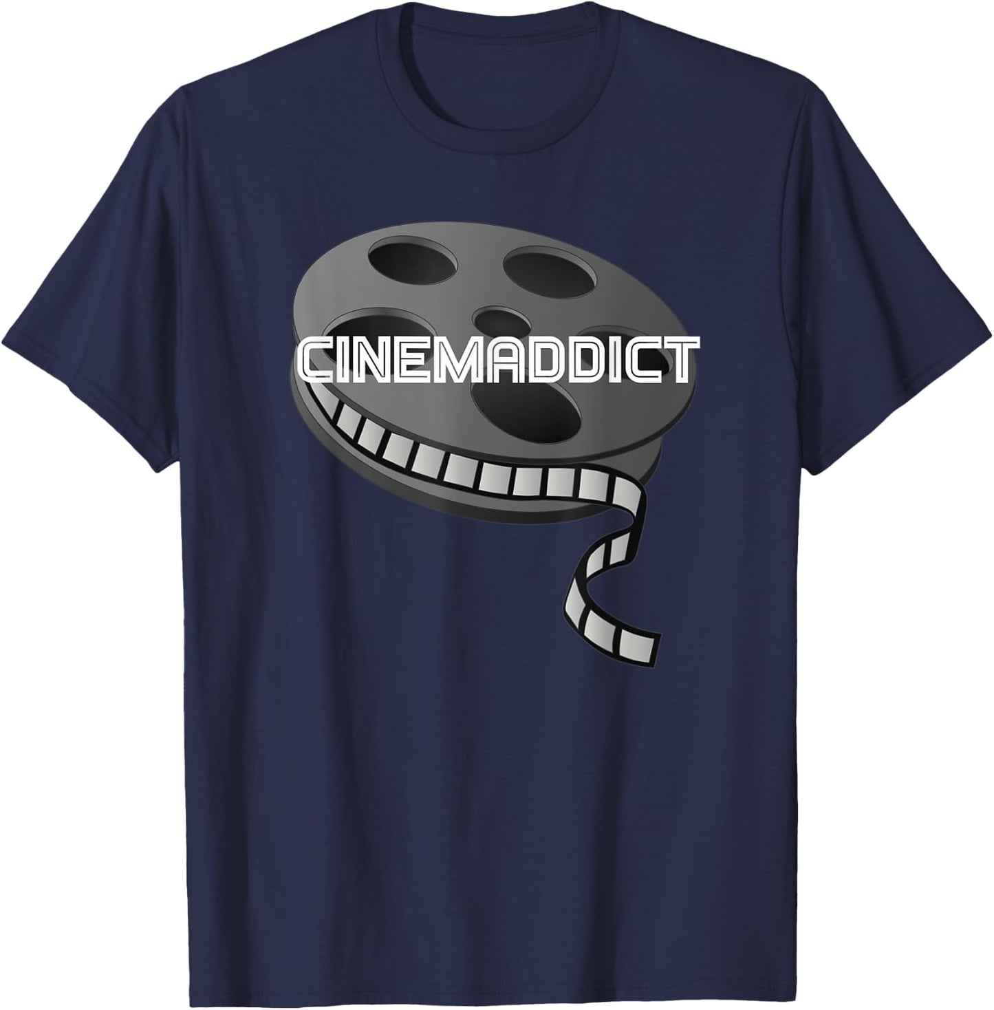 Cinemaddict Cinema Addict Movie Film Buff T-Shirt - T-Shirt | Navy