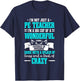 PE Teacher Gym Coach Physical Education Instructor Sport T-Shirt - T-Shirt | Navy