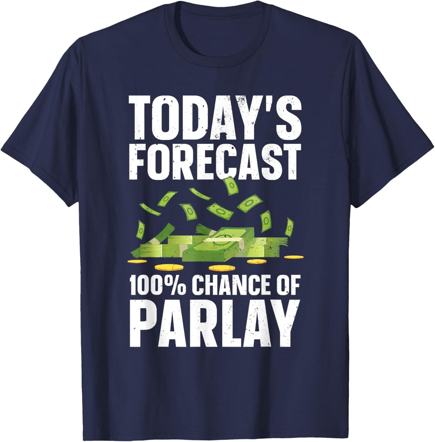 Parlay Sports Betting Design Women Sports Gambler T-Shirt - T-Shirt | Navy