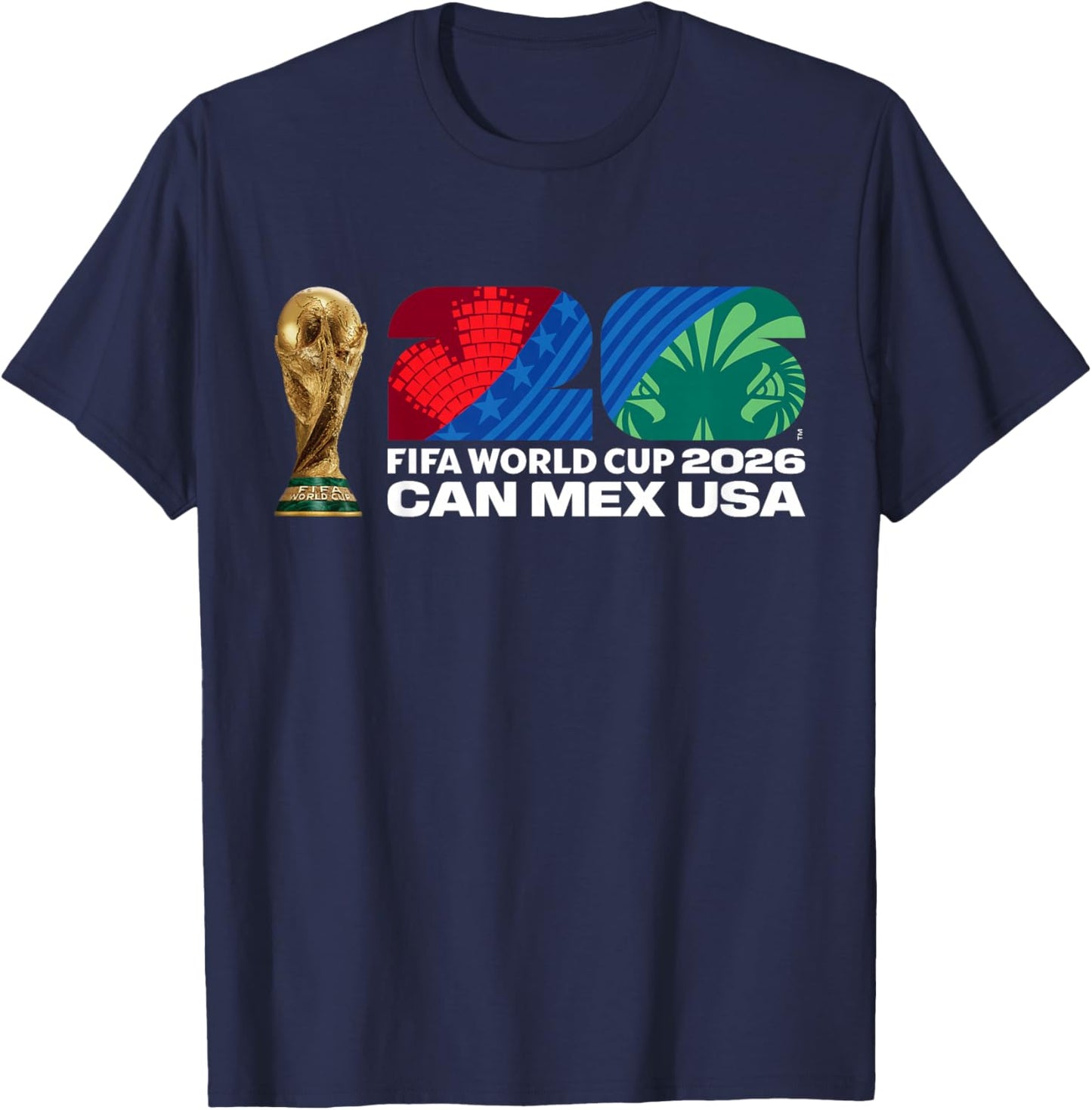 Kids FIFA World CUP26 FIFA Host Country Trophy Color T-Shirt - T-Shirt | Navy