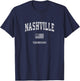 Nashville Tennessee TN Vintage American Flag Women Kids Men T-Shirt - T-Shirt | Navy