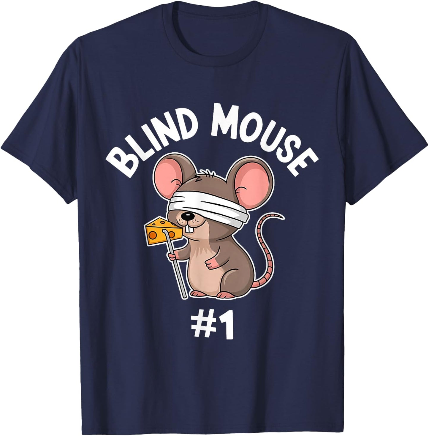 Three Blind Mice Costume Mouse #1 Matching Group T-Shirt - T-Shirt | Navy