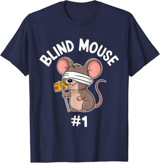 Three Blind Mice Costume Mouse #1 Matching Group T-Shirt - T-Shirt | Navy