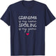 Grandma Is My Name Spoiling Is My Game Funny T-Shirt - T-Shirt | Navy