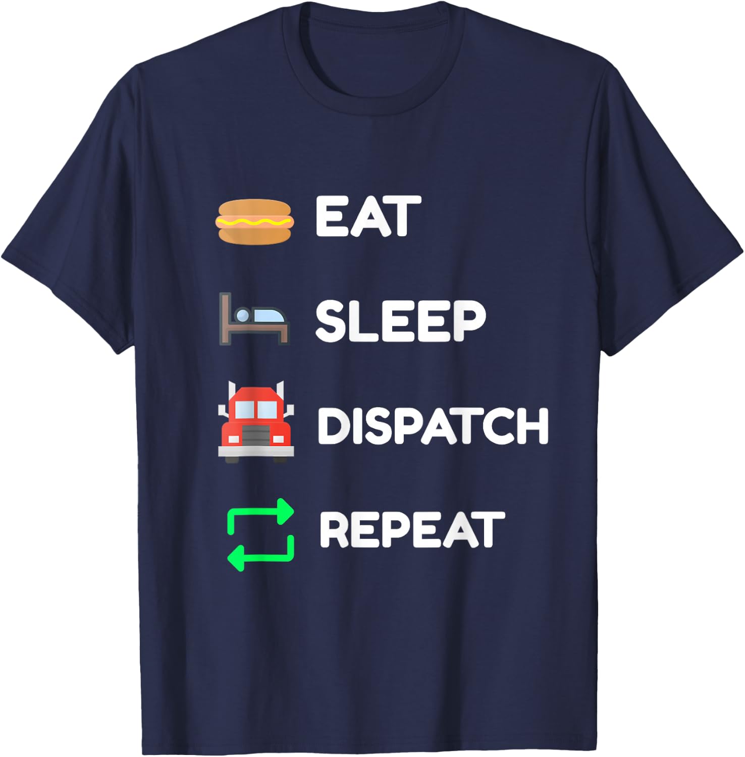 Truck Dispatcher Gift T-Shirt - T-Shirt | Navy