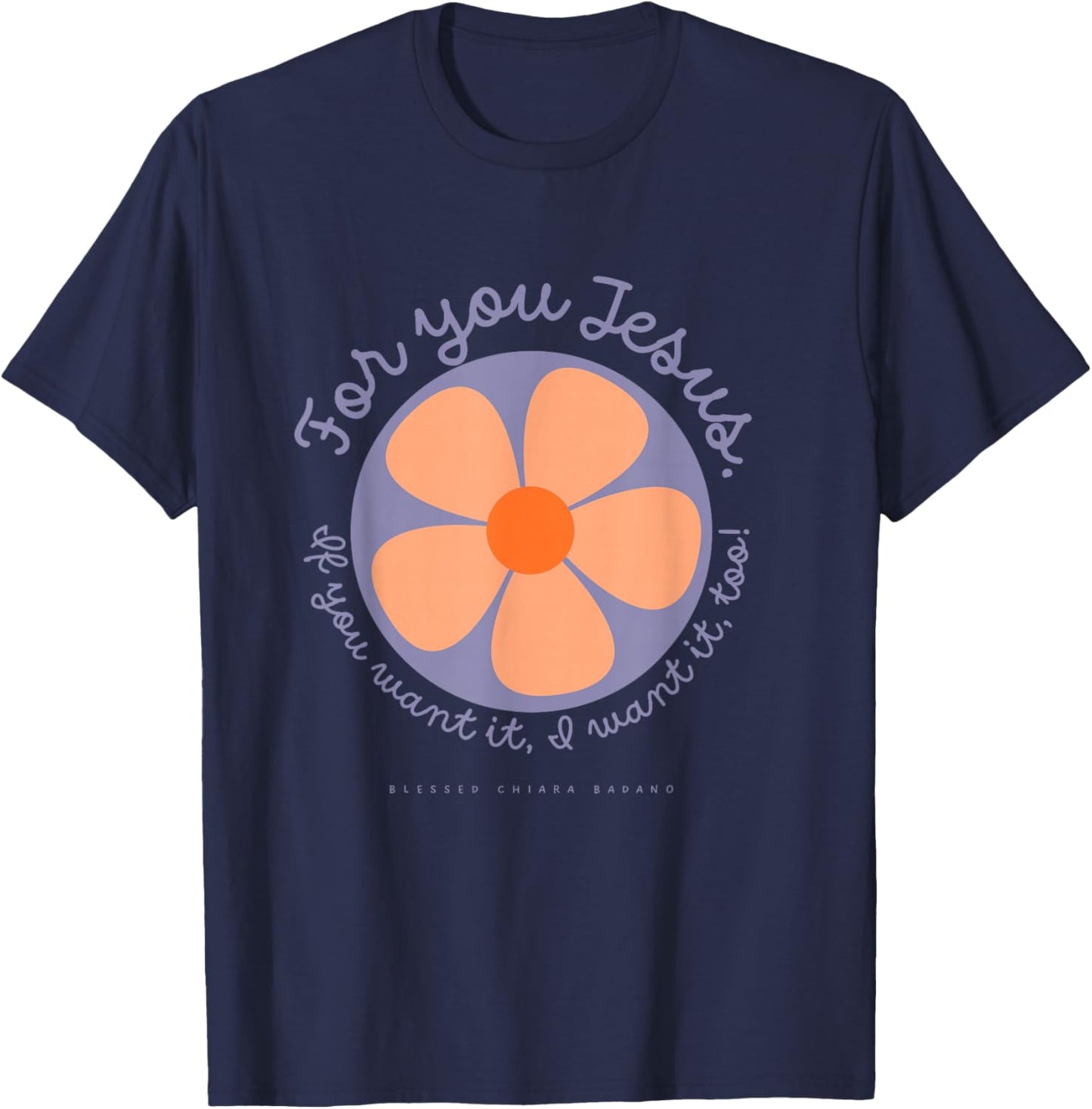 Blessed Chiara Badano Catholic Saint T-Shirt - T-Shirt | Navy