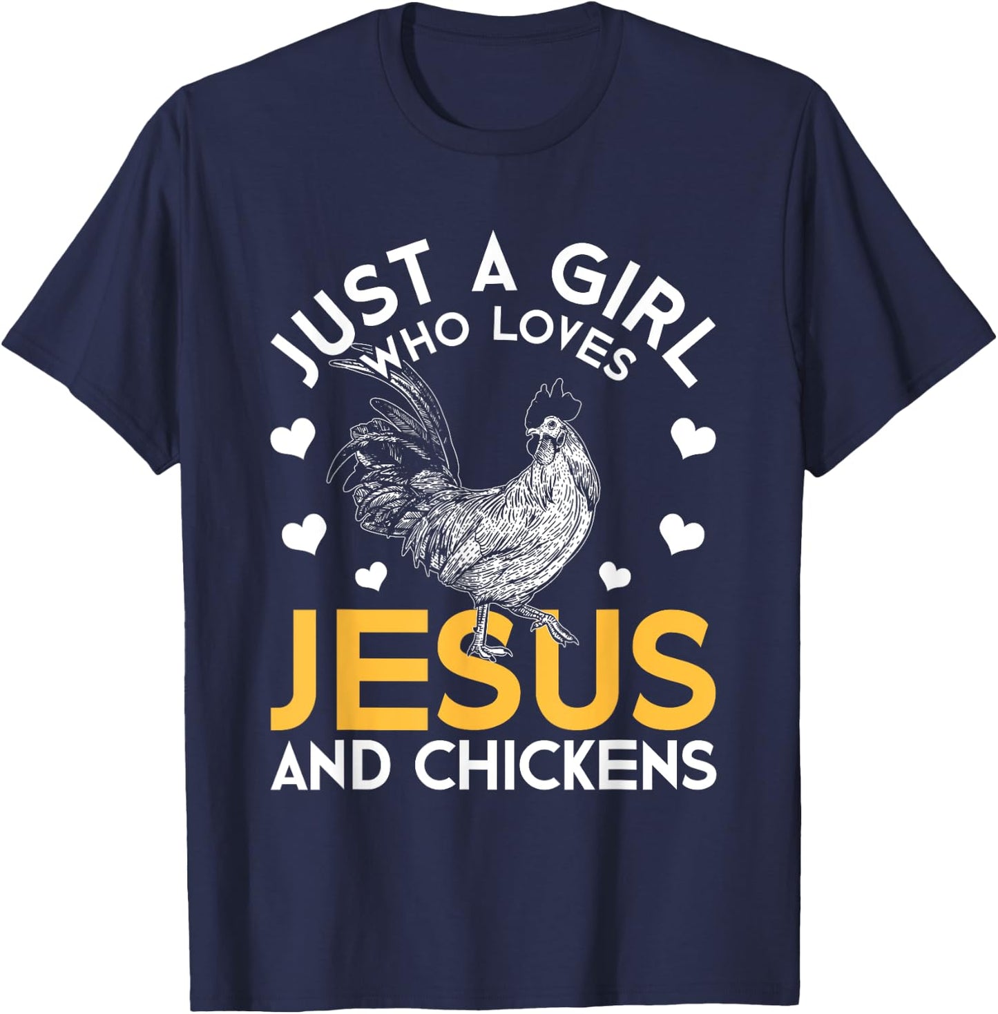 Christian Funny Religious Farmer Women Gift Jesus T-Shirt - T-Shirt | Navy