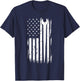 Ironworker - USA Flag Ironworking Worker Rodbuster T-Shirt - T-Shirt | Navy