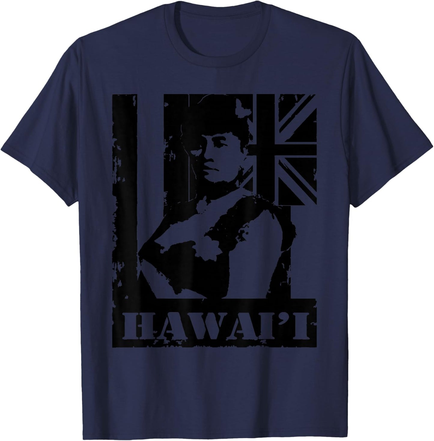 Hawai'i Queen Liliuokalani by Hawaii Nei All Day T-Shirt - T-Shirt | Navy