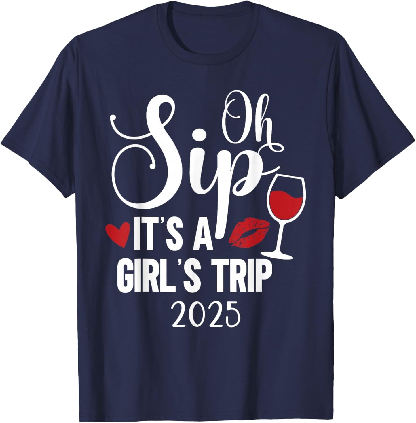 Girls Trip 2025 Weekend Vacation Matching Group T-Shirt - T-Shirt | Navy