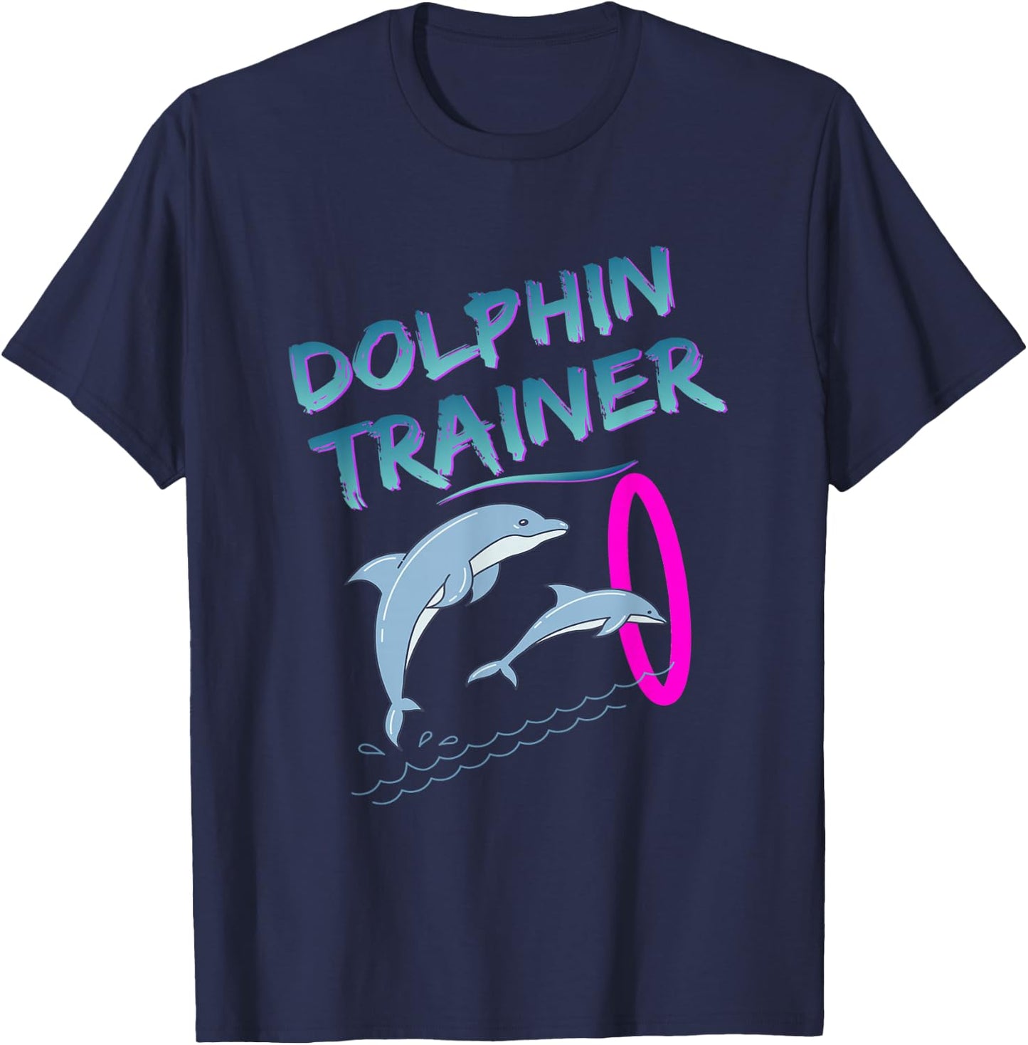 Dolphin Trainer Halloween Costume T-Shirt - T-Shirt | Navy