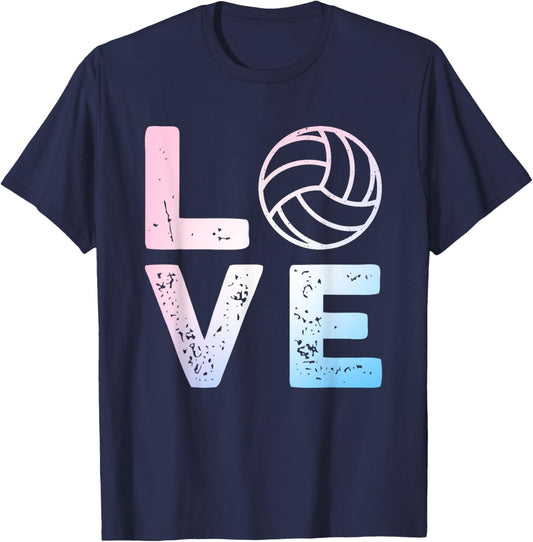Funny Volleyball Design Women Ball Volleyball Player T-Shirt - T-Shirt | Navy