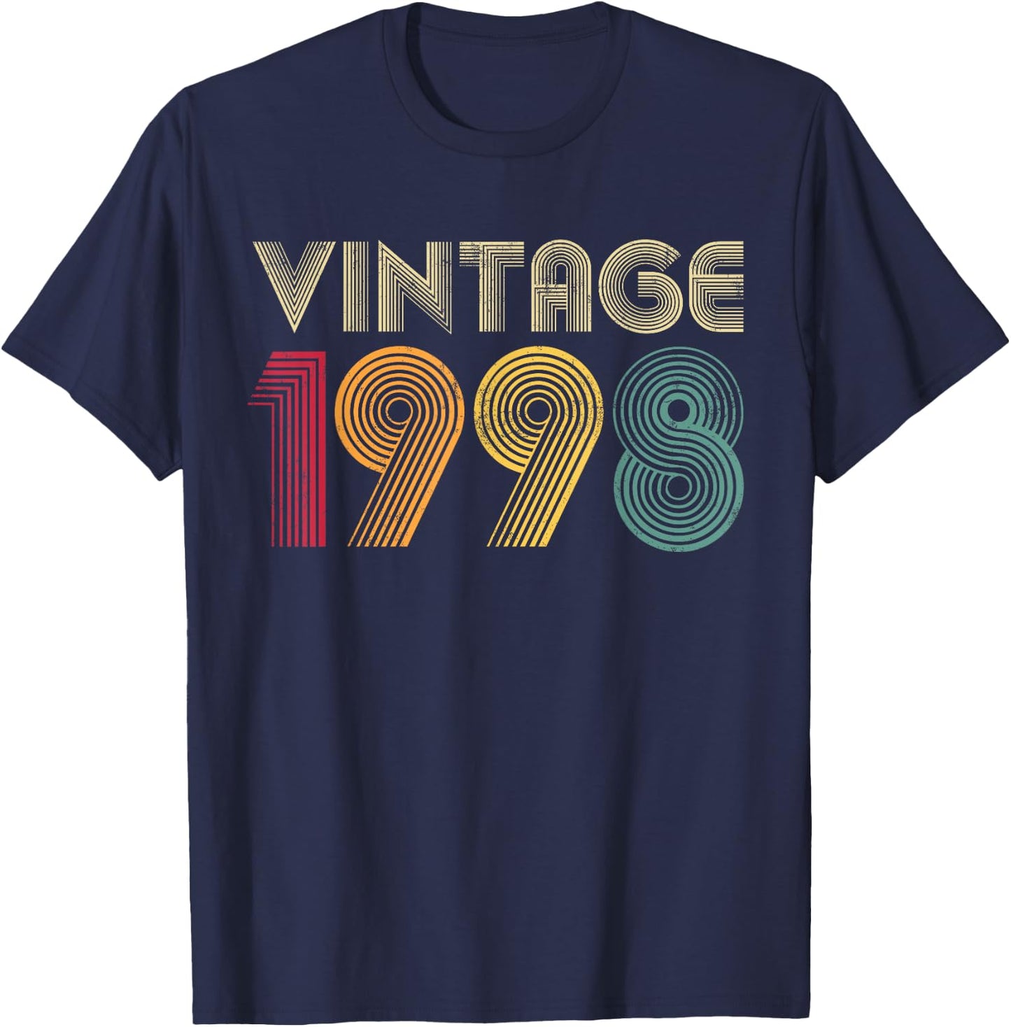 27th Birthday Gift Classic 1998 Vintage Men Women 27 Years T-Shirt - T-Shirt | Navy