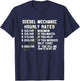 Diesel Mechanic Hourly Rate Funny Engine Vehicle Labor Gifts T-Shirt - T-Shirt | Navy