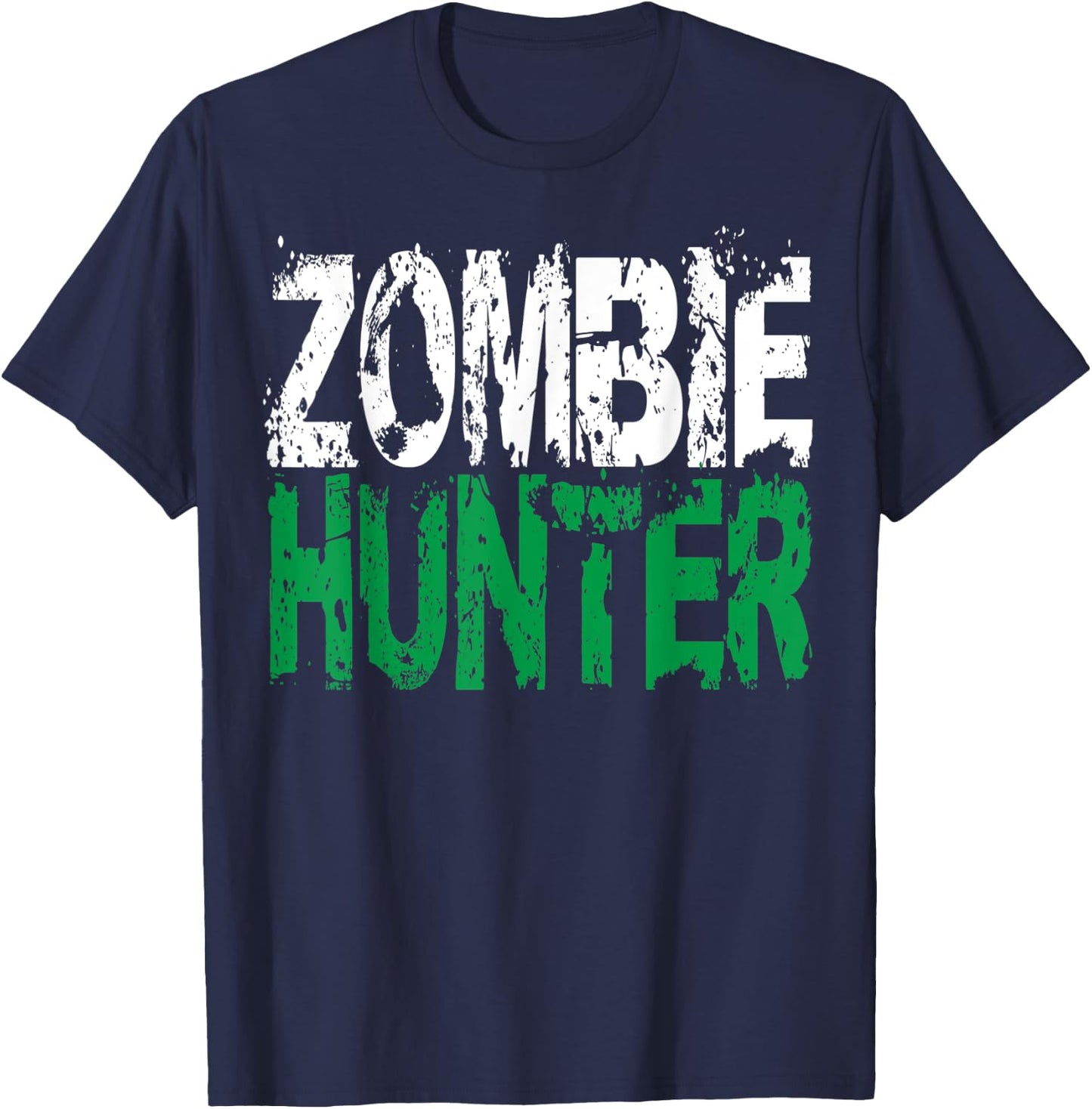 Halloween Zombie Hunter shirt Funny Party Gift Kids Boys T-Shirt - T-Shirt | Navy