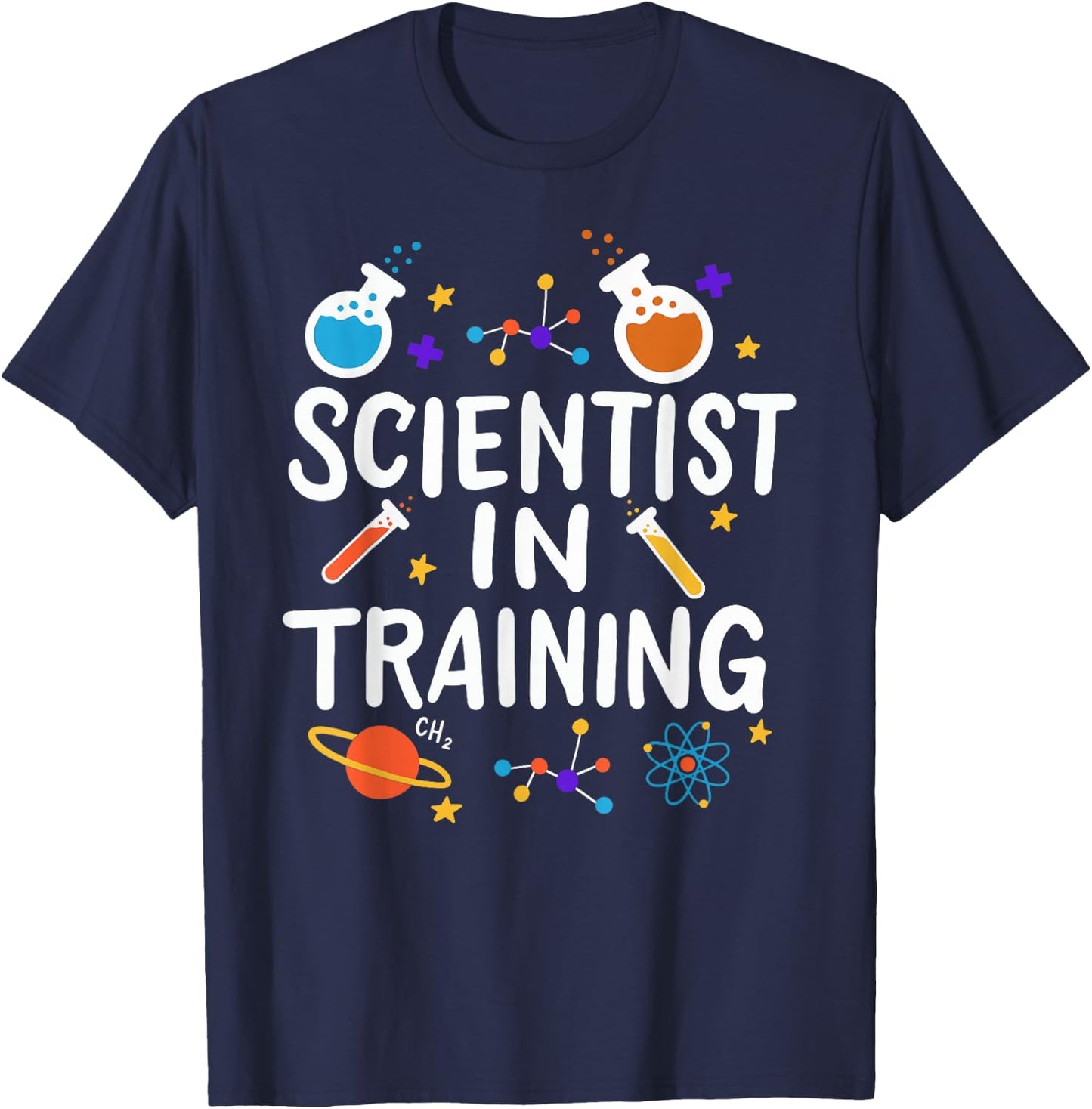 Science Kids School Studying Funny Scientist in Training T-Shirt - T-Shirt | Navy
