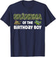 Grandma of the Birthday Boy Army Camouflage Birthday Party T-Shirt - T-Shirt | Navy