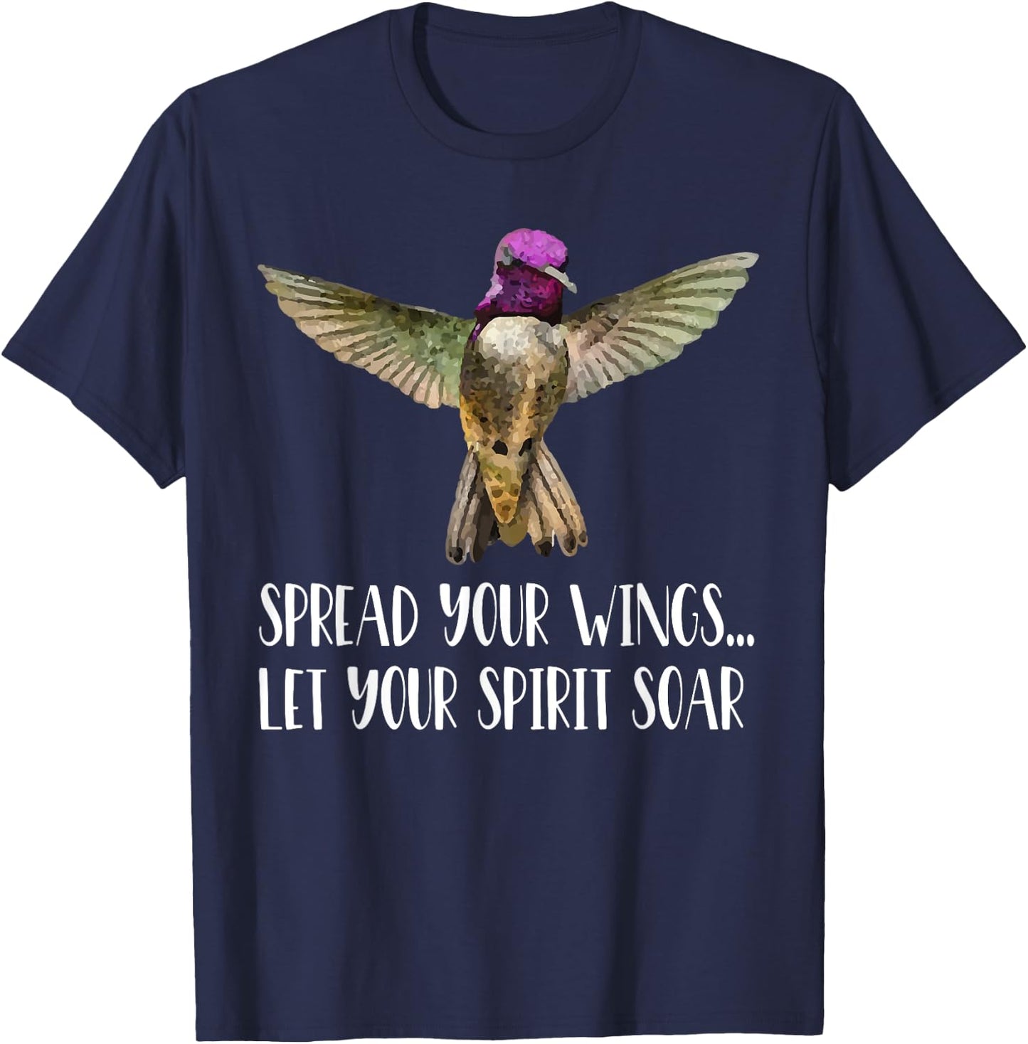 Hummingbird Costa's Hummingbird Birdwatching gift T-Shirt - T-Shirt | Navy