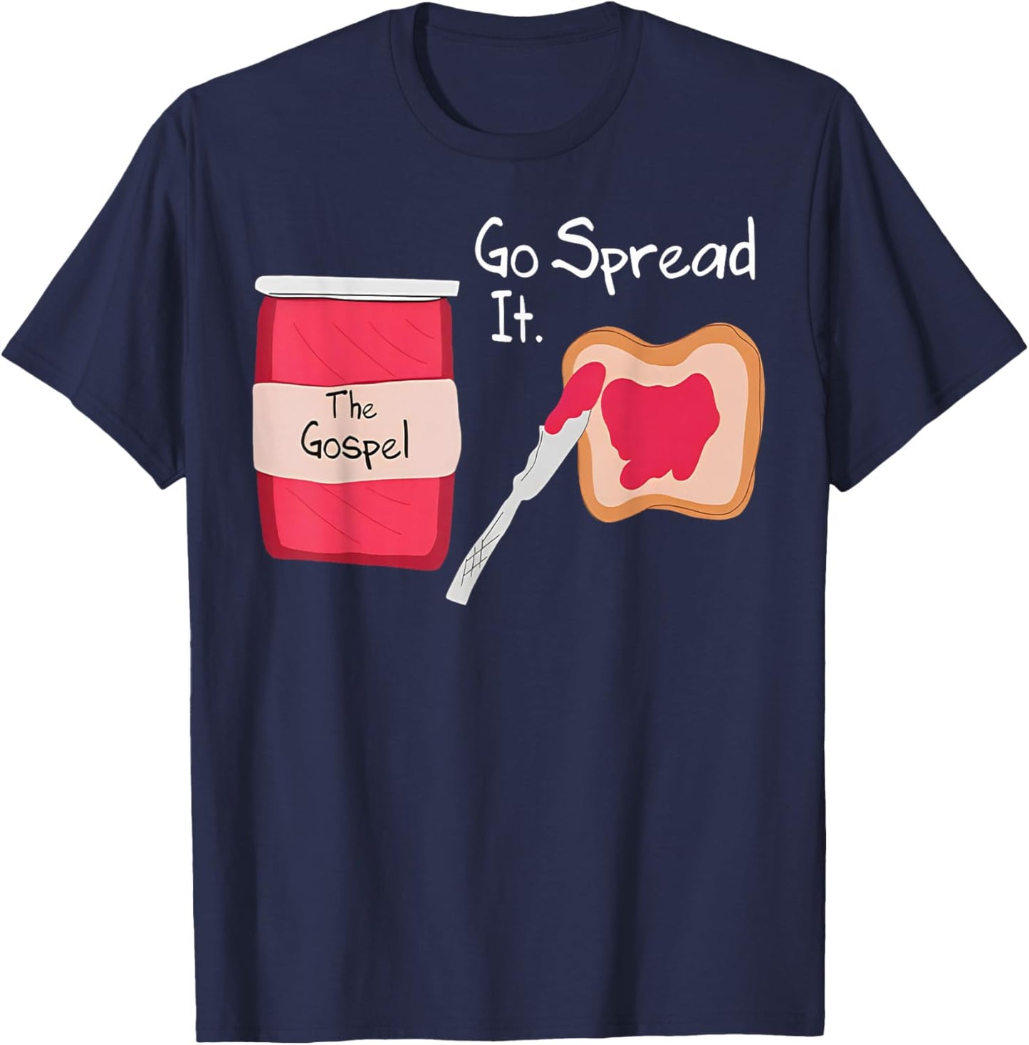 The Gospel Go Spread It T-Shirt - T-Shirt | Navy