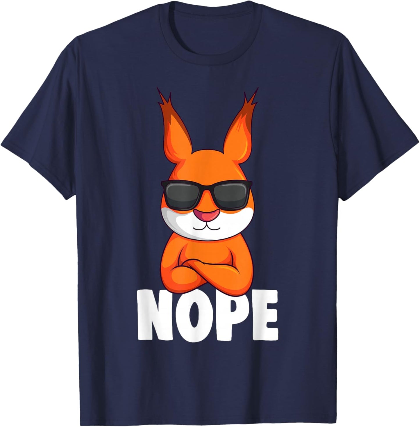 Eichhörnchen Nope Kinder Jungen Mädchen T-Shirt - T-Shirt | Navy