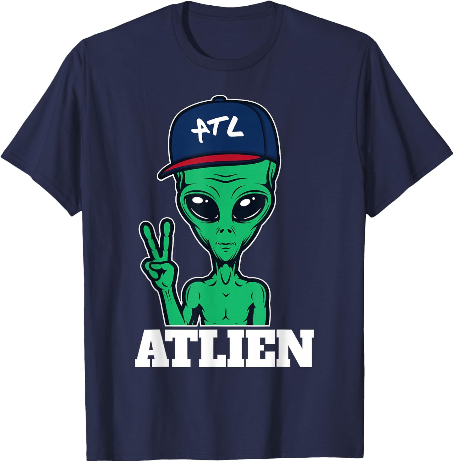 Atlanta Atlien ATL Gift T-Shirt - T-Shirt | Navy