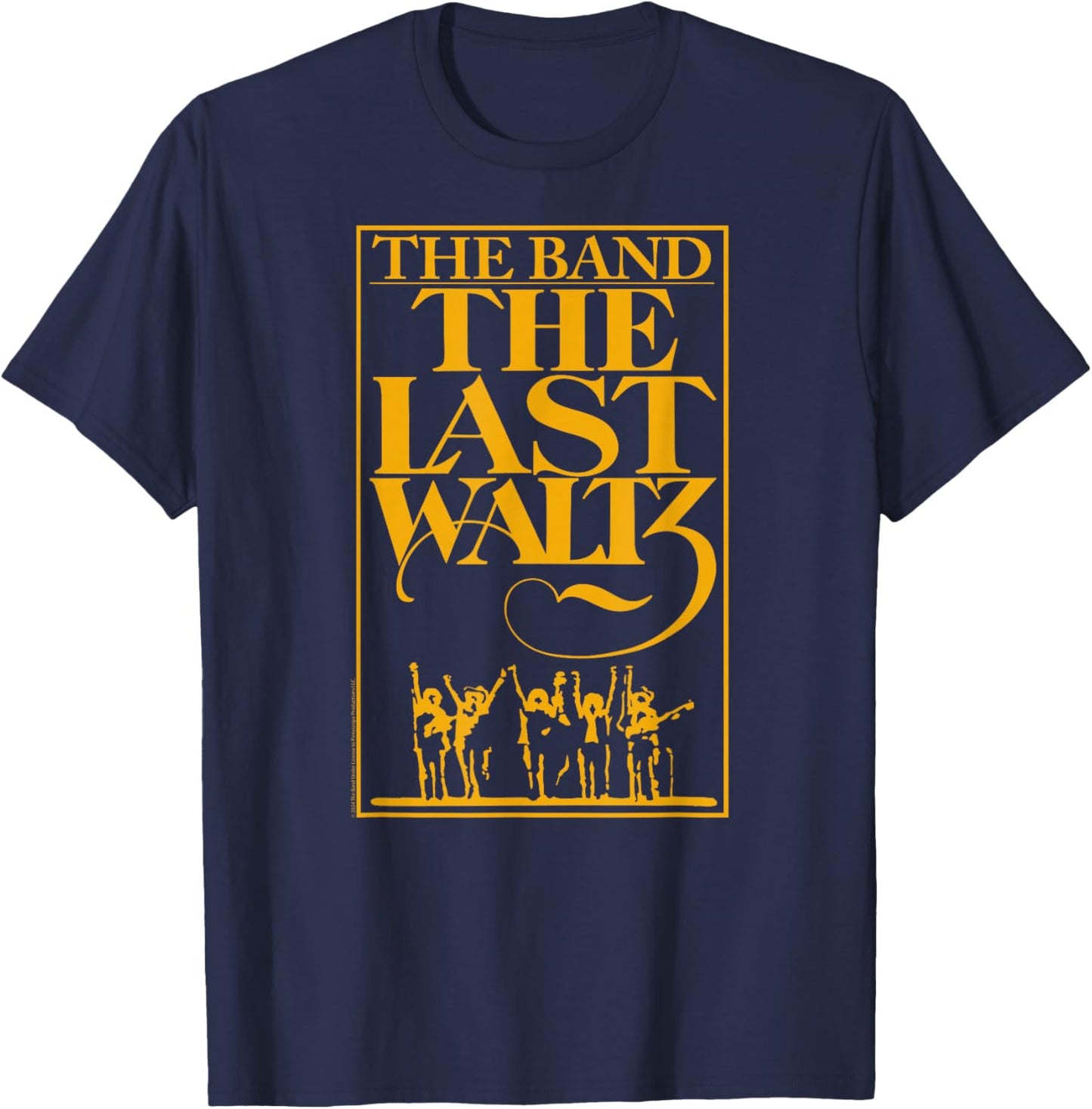 The Band The Last Waltz Yellow Print T-Shirt - T-Shirt | Navy